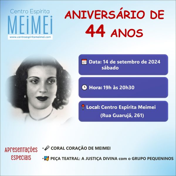 Aniversário de 44 anos do Centro