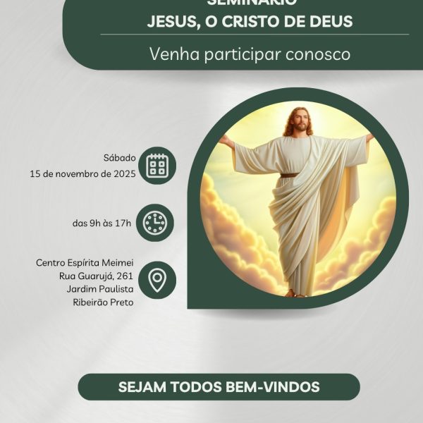 Seminário Jesus, O Cristo de Deus – 15/11/2025